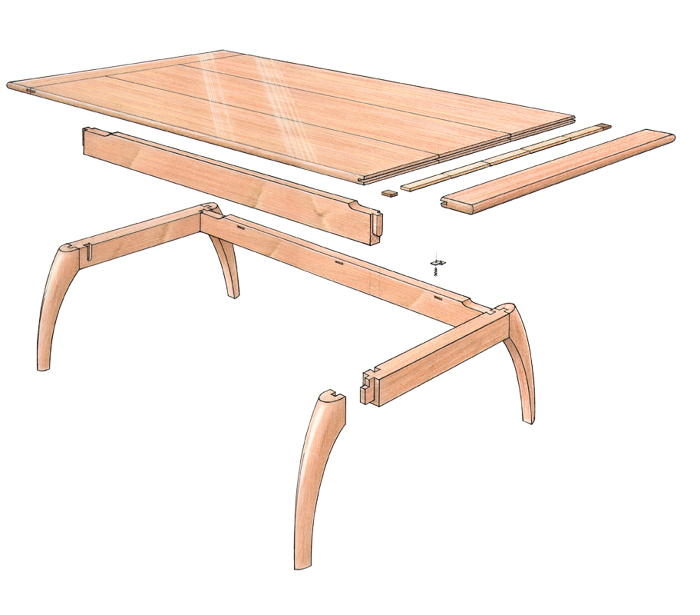 Arch Shaped Legs For Your DIY Coffee Table