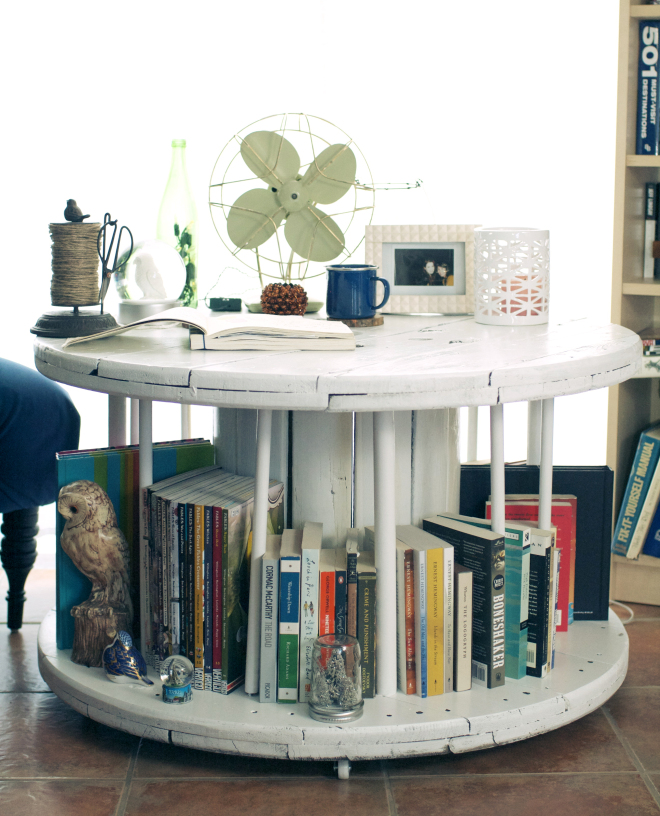 Spool Table – For Your Books And Coffee