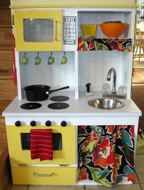 Colorful Toddler DIY Play Kitchen