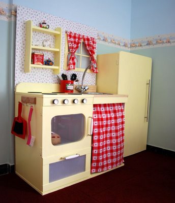 Vintage DIY Play Kitchen