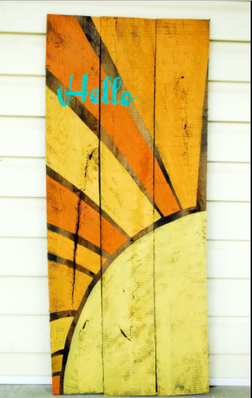 Create a “Hello Sunshine” DIY Wood Sign