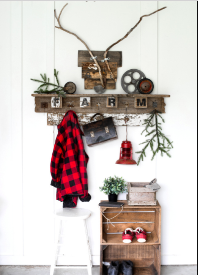 Make a Farmhouse Inspired DIY Wooden Shelf Sign