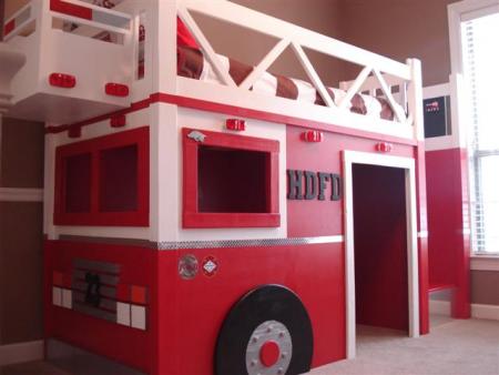 Fire Station DIY Loft Bed