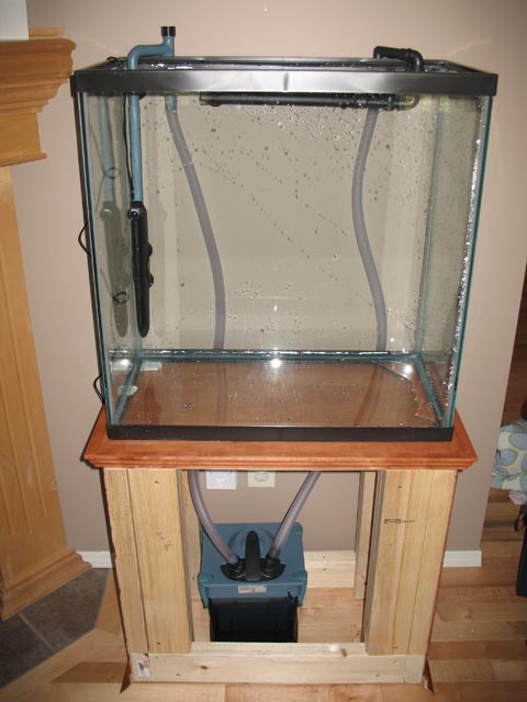 DIY Wooden Aquarium Stand