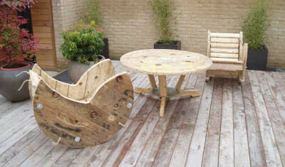 DIY outdoor furniture project