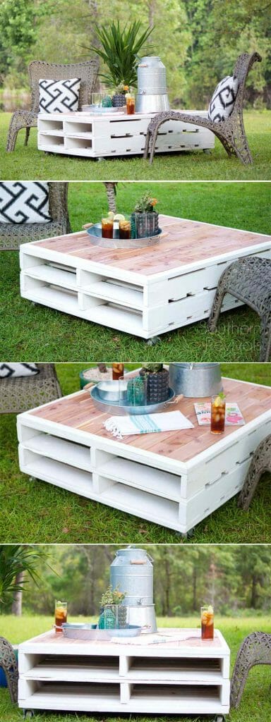 DIY outdoor furniture project