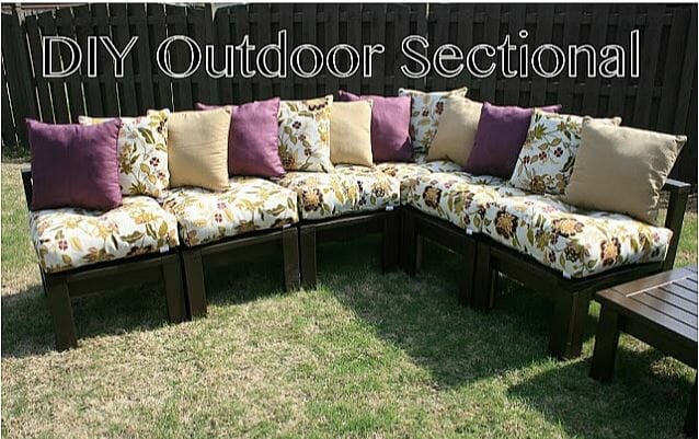 DIY outdoor sectional project