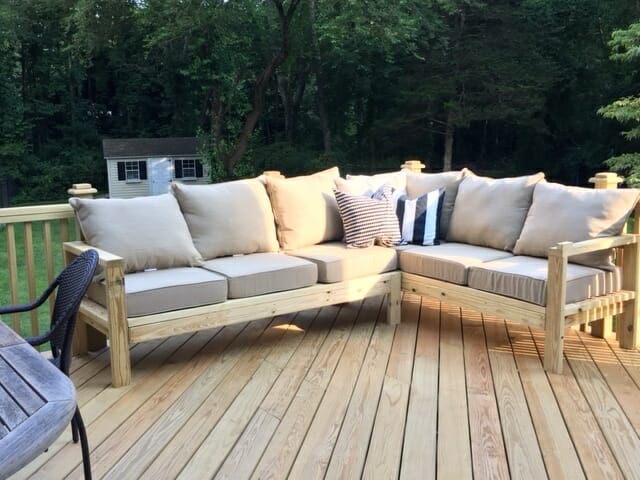Outdoor Sectional With Two Sofas