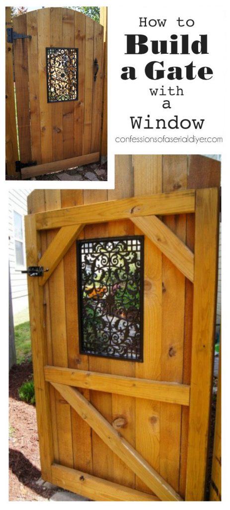 DIY Fence Gate With A Window