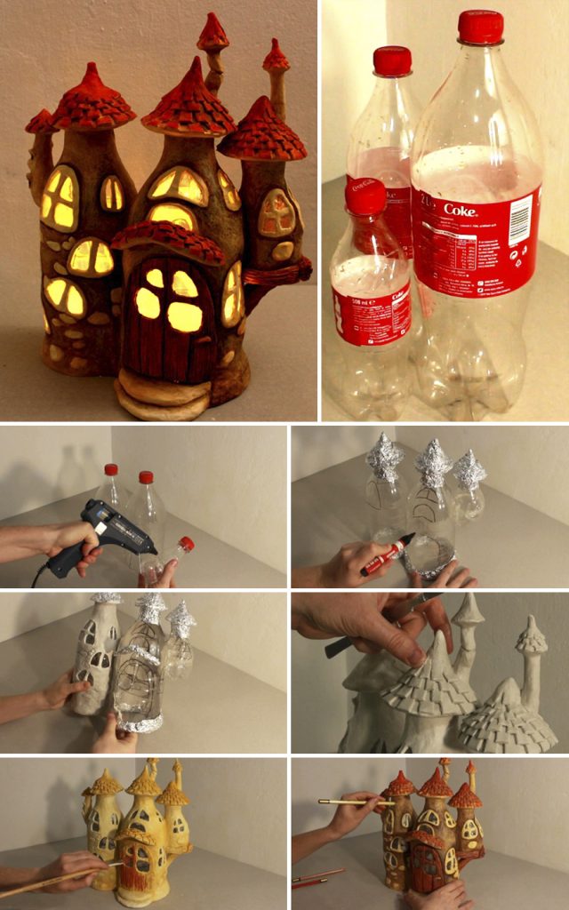 Plastic Bottle Fairy House
