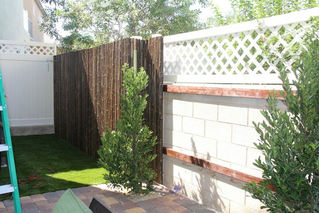 Bamboo DIY Privacy Fence