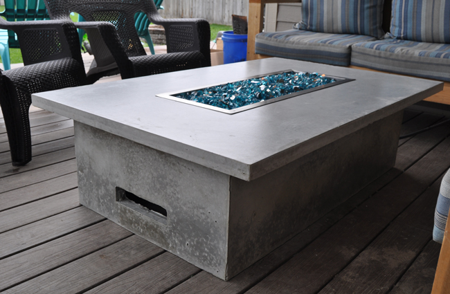 Concrete DIY Gas Fire Pit