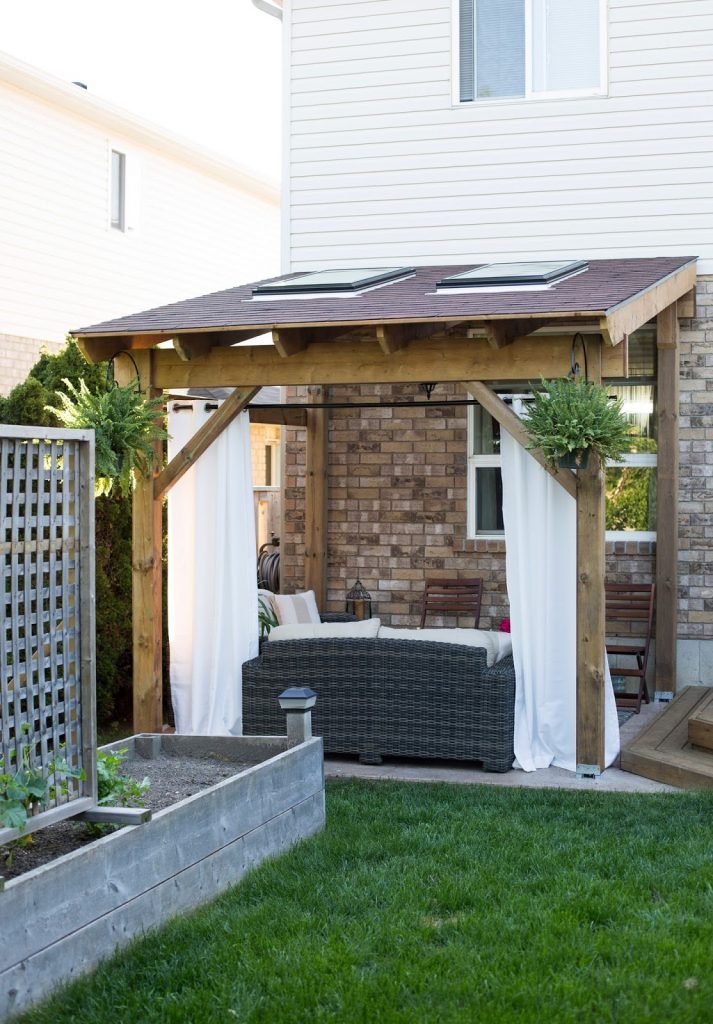 DIY Patio Cover With Skylights