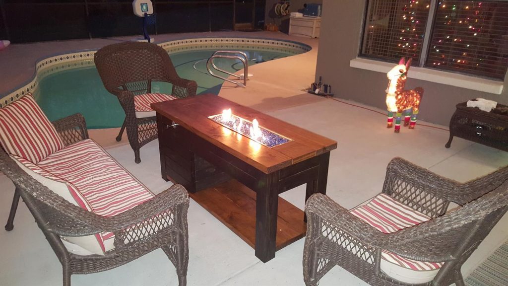 DIY Propane Fire Pit Table