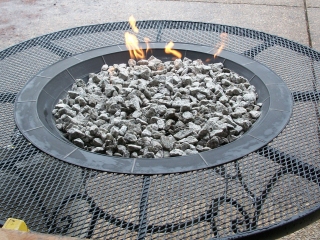 Garden Table Propane Fire Pit