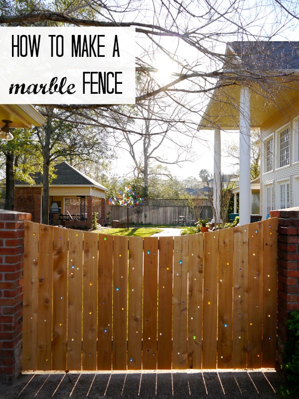Marble DIY Privacy Fence