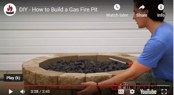 Match Light DIY Gas Fire Pit