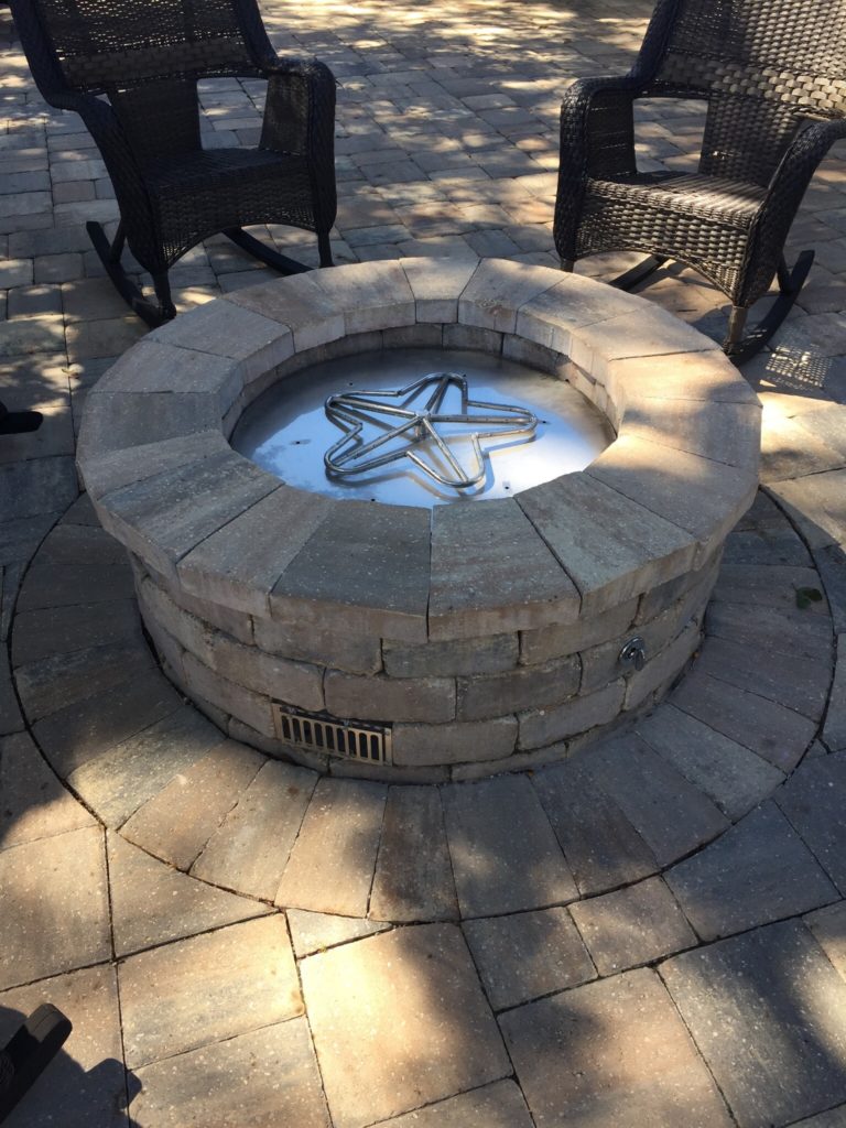 Round DIY Propane Fire Pit