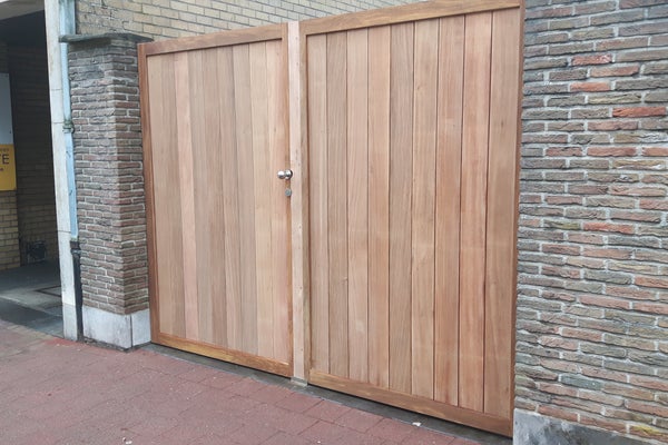  Puerta de privacidad de madera dura de bricolaje
