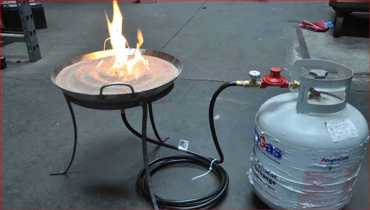DIY propane fire pit kit