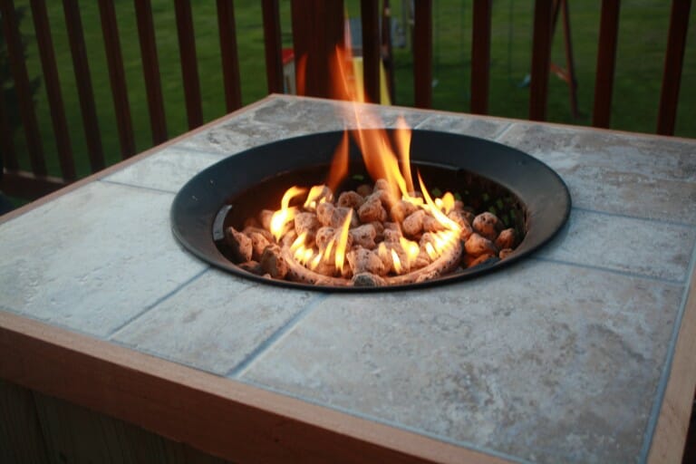 Covered Gase Fire Pit Table