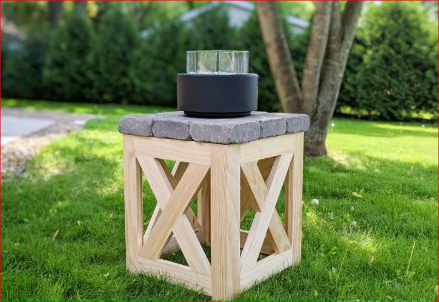 Geometric Table Top Fire Pit