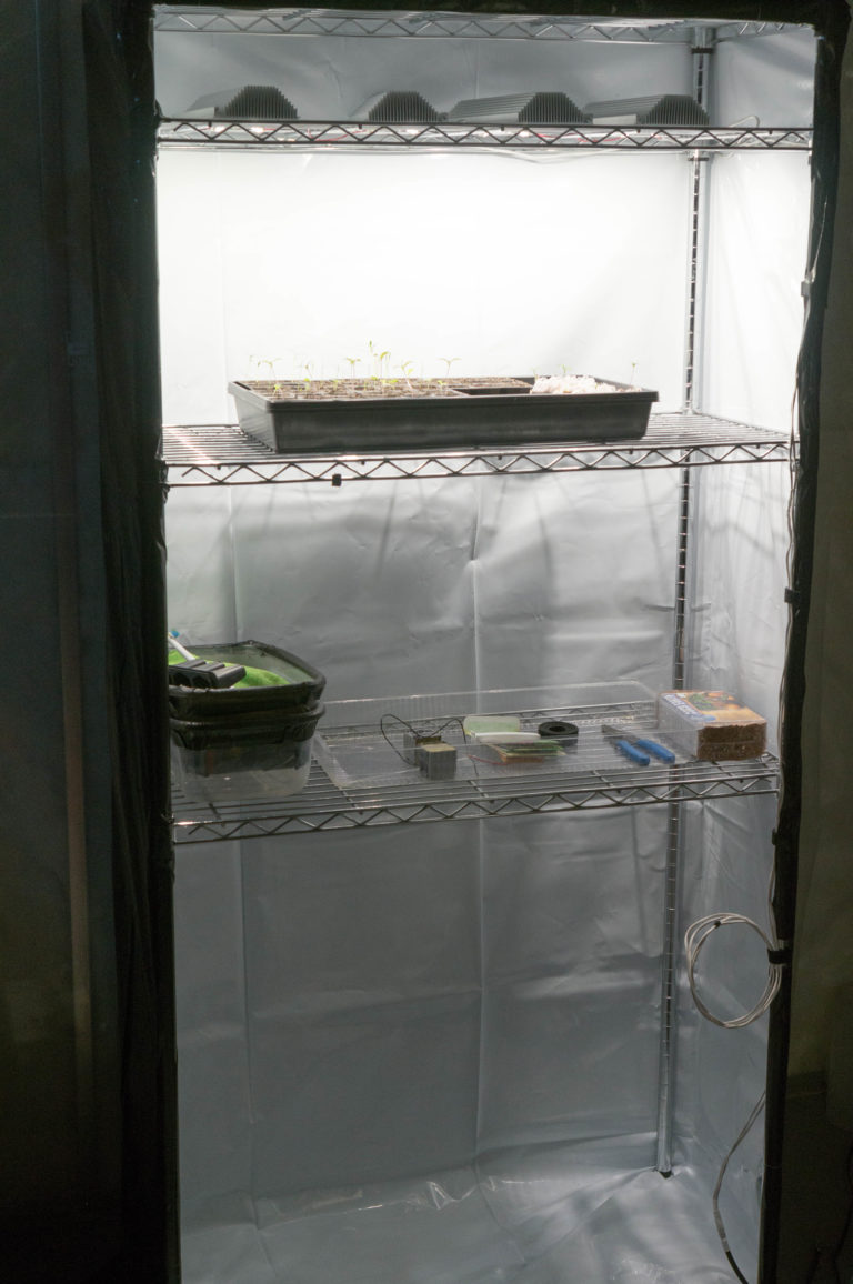 DIY Grow Tent With Wire Shelves