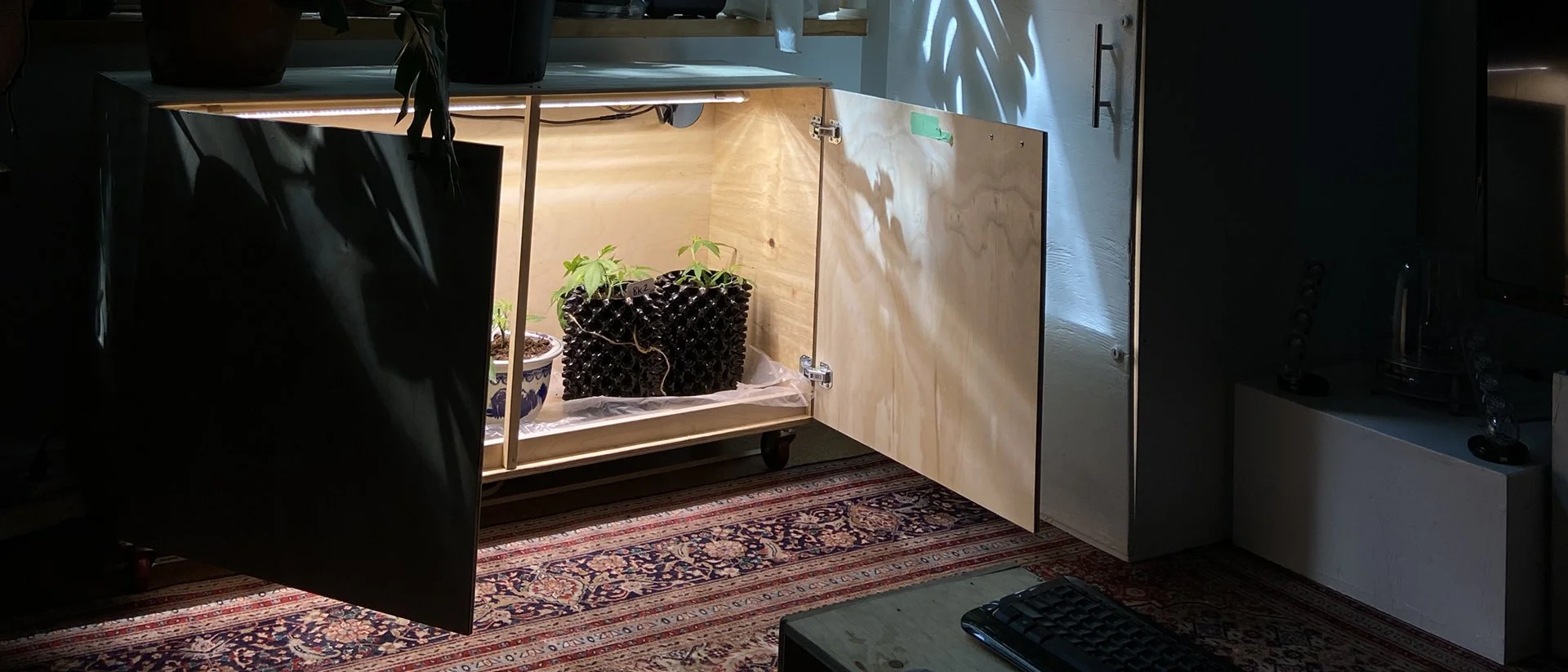 Cabinet-like Hidden Grow Box