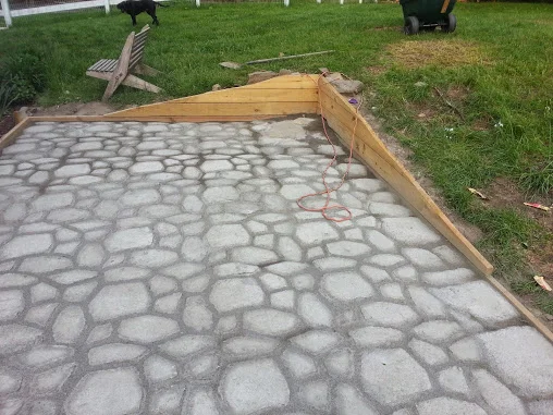 Making a DIY Concrete Paver Patio